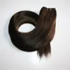 Elibess Brand 100% Human Silk Right Wave Bundles Double Toft Not Tropsing Virgin Hair Extension 3 PCS Lot