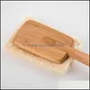 Bath Brushes Sponges Scrubbers Bathroom Accessories Home Garden Natural Loofah Brush Shower Exfoliating Body Scrubber With Long Wooden Ha