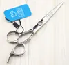 JOEWELL High-grade 6.0 inch stainless steel hair scissors cutting / thinning scissors 9CR professional barber tool