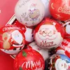 Christmas Candy Box Santa Claus Empty Iron Ball Candy Boxes Elk Children Candies Case Xmas Tree Pendant Balls Festival Gift Cases BH7292 TYJ