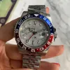 Super Factory Edition Watch Premium 40mm ثنائية الاتجاه الدوران السيراميك مدي أوتوماتيكي للرجال