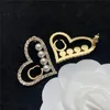 Love Diamond Pearl Charm Earrings Women Exaggerate Eardrops Heart Shape Pearls Danglers Party Lovers Gift Jewelry