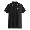 Club Santos Laguna Erkek ve Kadın Polos MERCERICED Pamuk Kısa Kollu Yakel Nefes Alabilir Spor T-Shirt Logosu Özelleştirilebilir