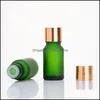 Packing Bottles Office School Business Industrial 10Ml Essential Oil Per Bottle Empty Frosted Green Glass Liquid Aromatherapy Dispenser Co