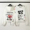 Harajuku Mektup Köpük Graffiti Sokak Giyim Polar Erkek ve Kadın Hoodie Sweatshirt Gevşek Hip Hop Gündelik Çift Hoodies