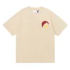 Хип-хоп Muscle Fit Изогнутый низ Белая хлопковая футболка с принтом на заказ для мужчин и женщин, повседневное количество, тренд, вышивка, большой размер, XS-L 6Ws22sW