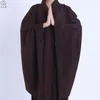 Meditação de roupas étnicas zen shaolin hanfu roupas tradicionais chinesas para manto budista de figurinos de monge