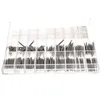 Reparatiehulpmiddelen Kits Een doos van 270 stks 8 mm-25 mm roestvrijstalen horlogebandband Link Spring Bars Silver300s