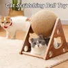 Jouets pour chat balle à gratter résistant à l'usure planche à griffes cadre d'escalade en bois massif auto-hey jouet grattoir pour CatCat ToysCat