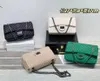 Högkvalitativ mode retro grön stor kapacitet enkel axelväska handväskor kedja messenger väska bärbar kvinnlig väska