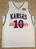 Mit Hommes Femmes Jeunesse 03-04 # 10 KIRK HINRICH Kansas Jay Topps Mark Of Excellence Auto Throwback Basketball Jersey Chemises cousues XS-6XL