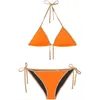 Stylista projektant zestawy bikini dla kobiet luksusowe trzypunktowe stroje kąpielowe klasyka stroje kąpielowe Plaid Stripe marka dwuczęściowe bikini S-XL