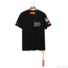 Męskie T Shirt Designer Tee Men Lato Krótki Rękaw Koszulki Zabudowany Crewneck Casual Topy 2 Kolory