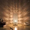 Lampade da tavolo Donwei Lampada a letto in vetro a LED Moderna scrivania per la camera da letto DECORAZIONE DECORAZIONE DELLA CAMERA