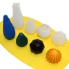 Modellazione creativa geometrica candela fai da te in silicone aromaterapia stampo per sapone in gesso decorazione della casa 220629