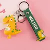 Leuke figuren Little Dinosaur Keychain Cartoon Doll Key Chain Anime Dierparen Gift Silica Gel Fashion Exquisite Keychains Jewe6873274