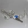 Hookah Mini Nectar Bong Kit with Titanium Nail Quartz Tip 14mm Mini Glass Pipe dab oil rig water bongs