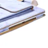 Marmeren lederen tablet pc -hoesje voor iPad Air 4 3 2 5 6 7e 8 Pro 9.7 10.5 10.2 11 10.9 Mini vouwen folio cases magnetisch 360 roterende slimme standaard houder beschermende hoes