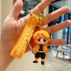 Decompression Toy Anime cartoon key chain silicone creative doll schoolbag key pendant car cartoon bag keychain