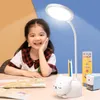 Table Reading Lamp LED Desk Study Lamps Eye-Caring Office Business Night Light with USB Output Hotel Bedroom