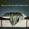 % 100 Mulberry Silk 22 MOMNE SATIN SATIN İPLEK Çok Molor Yastık Yastık Kılıfları Zarf Kapanması Standart Kraliçe