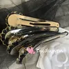 هدية الحفلات أزياء الشعر للؤلؤ الكلاسيكي أزياء PU HAIR PIN COLLECTORIES 9x3.5 سم بطاقات VIP