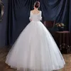 Other Wedding Dresses 2022 Satin Dress Simple O Neck Short Sleeve Ball Gown Plus Size Custom Made Bridal Vestido De Novia