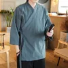 Vêtements ethniques Vêtements ethniques Vêtements orientaux Hommes Orient Tops Chemises pour hommes Blouse Lin Style Vintage Chinois