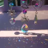 Crystal Wind Chime Moon Sun Catcher Diamond Prisms Pendant Dream Rainbow Chaser Hanging Drop Home Garden Decor Windchime3431167