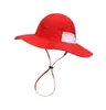 12 kleuren Kid Bucket Hat Round Top Brim Sun Fisherman Net Visor Cap Boy Girl Summer Protection Casual Children5504967