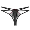 Womens Panties String Micro Thong Embroidery Diamond Elastic ...