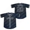 GLANIK1 MOUVIEL DE FOURSE Rainbow Hawk Josh Gibson Homestead Grays Negro National League Baseball Jerseys 100% cousu