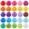 1 st 8inch 20 cm Multicolor Chinese Round Paper Lanterns Ball For Wedding Party Hanging Lanterns Birthday Decor Babyshower Supplies9770482