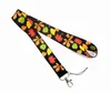 Mobiele telefoonbanden Charms 10pcs Pumpkin Maple Leaf Cartoon Cute Keys Mobile Lanyard ID Badge Holder Nek Rope Keychain For Boy Girl Groothandel Party Goede geschenken 2022 #76