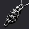 1 Новый ПК Men Infinity Silver Black Stainless Steel Skull Cool Coolcle Collece Fine Jewelry Friend Gifts3207