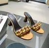 New Summer Slippers Low Heels Slides Female Peep Toe Square Heel Brand Sandals Women Big Size 42 Slides Green Flip Flops