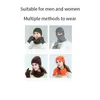 Bandanas Winter-Hutschal-Touchscreen-Handschuhe für Männer und Frauen-Nackenwärmer mit warmem Strick-Fleece gesäumt