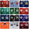 Chen37 NCAA Steve Young Jersey Eric Dickerson John Riggins Joe Namath Dan Marino Bo Jackson Fran Tarkenton Walter Payton John Elway Junior Seau