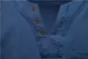 AIOPESON décontracté coton hommes t-shirts couleur unie classique col en v chemise été haute qualité à manches courtes op ees 220401