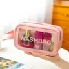 Toiletietas Waterdichte make -up cosmetische tassen reisorganisator grote capaciteit PVC WASH opslagzak Beauty Case