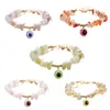 Femmes mauvais œil bracelets porte-bonheur pierres de gravier irrégulières naturelles Bracelet oeil du diable bracelet pour filles cadeau mode or réglable fermoir homard bijoux accessoires