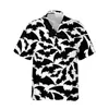 Męskie koszulki Jumeast 3d Halloween nietoperz nadruk horror hawajska koszula vintage men krótki rękaw mody męskie odzież streetwearmen's