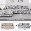 Floral Gedrukte Slipcovers Stretch Plaid Sofa Covers for Living Room Elastische bank Stoel Handdoek Huisdecor 1 2 3 4 stoel 220617