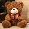 25cm cute plush toy bow tie hug bear doll for girls birthday present