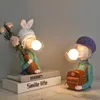 Lampes de table Bubbles Verre LED LAMPE LAMPE RÉSINE BOULEUR LETUILLE POUR LA CHAMBRE DE CHE CHE CHEMIN