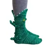 Носки чуловки милые вязаные крокодиловые творческие творческие творческие творческие