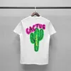 Yibo Wang même Cactus manches courtes Hip Hop Couple ample Ts marque de mode haute rue t-shirt pour hommes