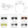 Kingseven Aluminiowe okulary przeciwsłoneczne Pochromic z spolaryzowanym soczewką w stylu steampunki wędkarstwo Słońce Mężczyzn Gogle 220511