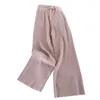 NEPLOE Inverno Outono de malha caneca de perna larga calça coreana calça longa calças elásticas lace up plus size sweatpants 220325