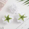 100st Silk Röd Rosor Head Fake Scrapbook Bridal Corsage Tillbehör Clearance Wedding Home Decor DIY Gåvor Konstgjorda Blommor 220406